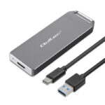 Θήκη για Σκληρό Δίσκο M.2 PCI Express NVME με σύνδεση Type-C σε Ασημί χρώμα