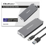 Θήκη για Σκληρό Δίσκο M.2 PCI Express NVME με σύνδεση Type-C σε Ασημί χρώμα - Image 3