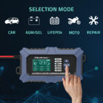 Φορτιστής Qoltec Intelligent Microprocessor Charger 12V | C| LCD | AGM LiFePO4 GEL Battery Charger - Image 2