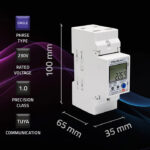 Μετρητής ενέργειας Qoltec Single-phase electronic meter | Wi-fi | TUYA | 230V | 60A | LCD - Image 5