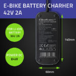 Qoltec Φορτιστής για Ηλεκτρικό Scooter Xiaomi 36V | 42V | 2A | 8.0*8.0mm + pin | - Image 4