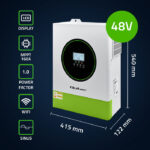 Qoltec Hybrid Off-Grid Solar Inverter 11000W | 160A | 48V | MPPT | Wi-Fi option - Image 5