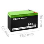 Μπαταρία Qoltec AGM Battery | 12V | 9Ah | Efficient | LongLife | for UPS, security - Image 5