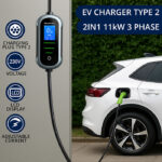 Φορτιστής Φορητός αυτοκινήτου Qoltec Type2 | 3.5kW | Wi-fi | Smart Life app | 16A | 230V | 5m - Image 4