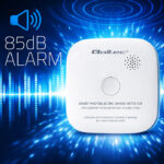 Ανιχνευτής καπνού Qoltec Smoke Detector με μπαταρία | 85dB Alarm | LED - Image 6