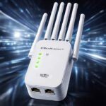 Access Point WIFI 5 Qoltec AC1200 | 6 Κεραιές | 2x RJ45 | - Image 3