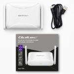 Router Home & Travel 4G LTE WiFi 6 Qoltec AX300 | 2.4GHz | δύο κεραίες | USB-C | SIM - Image 4