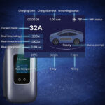 Σταθμός φόρτησης αυτοκινήτου Qoltec Type2 | 22kW | Wi-fi | Smart Life app | 32A | 3p | 5m - Image 3