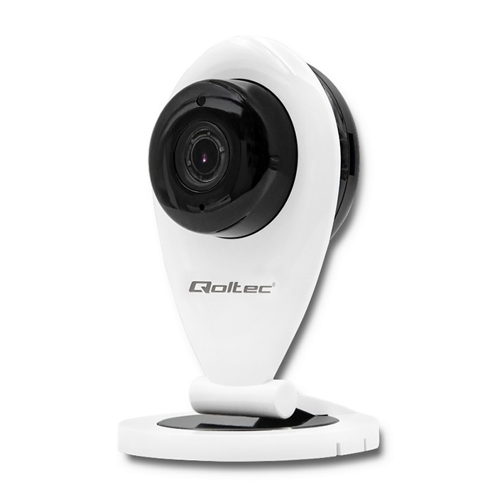 28225F399A87BE5F6951961DE517E4914D919EFD74DA1C93C3BD689DAFE33166 Qoltec IP Camera | HD | IR | WiFi | Night/Day - Image 1