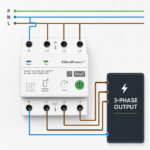 Qoltec Three-phase relay 63A for DIN rail | 3P+N | Timer | Wi-Fi | Tuya | Amazon Alexa - Image 4